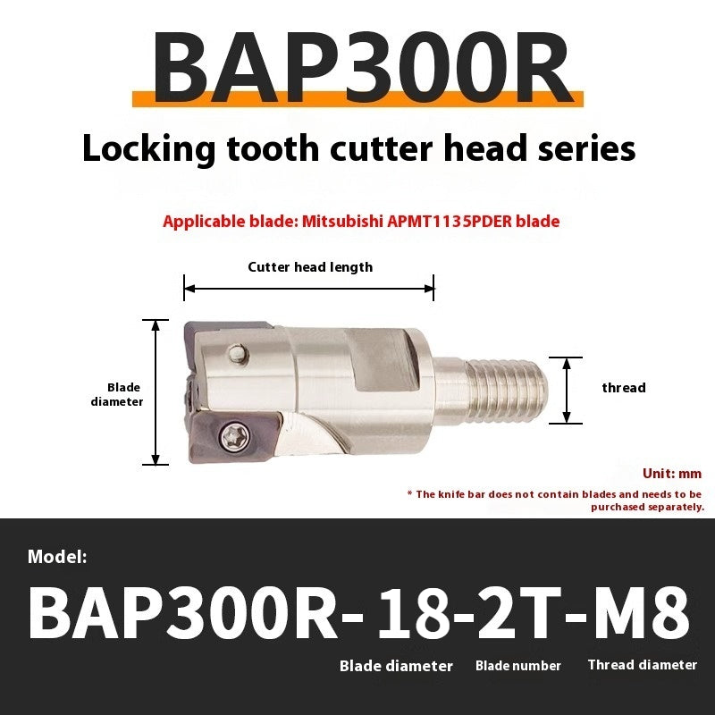 1147-Split BAP300R400R Interchangeable Anti-vibration Bar Locking Tooth Milling Head for APMT1135/1604 Inserts Shandong Denso Pricision Tools Co.,Ltd.